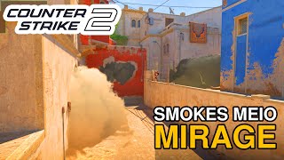 CS2  SMOKE JANELÃO LIGAÇÃO e L MUITO FÁCIL SMOKES MEIO  MID MIRAGE CS 2 [upl. by Aiela]