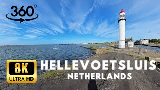 Lighthouse Hellevoetsluis in Netherlands 8K Video 360° VR [upl. by Nakasuji]