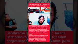 Hukuman Ammar Zoni Diperberat Menjadi Empat Tahun Penjara trendingshorts fypシ゚viral celebrity [upl. by Agnimod448]