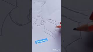 How to draw girl easy girl drawing  simple girl drawing [upl. by Tilly]