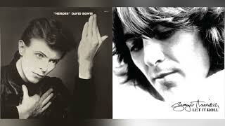 Cheer Down  George Harrison x Heroes  David Bowie Mashup [upl. by Ilhsa627]