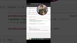 Python  6  How To Handle Errors Using TryExcept block  Python for Beginners  PMGURU shorts [upl. by Sarid]