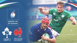 Ireland v France  High Scoring Thriller In EndtoEnd Contest  Highlights  Six Nations Under20s [upl. by Viviane]