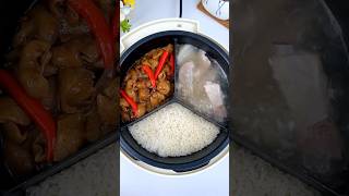 Easy Mutton Curry Rice without Oil In A Rice Cooker ytshorts recipe cooking [upl. by Ainerbas]