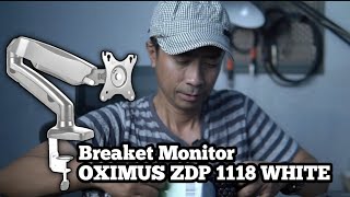 VLOG PASANG BREAKET MONITOR OXIMUS ZDP1118 WHITE [upl. by Lynne]