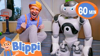 Blippi Plays and Learns With A Robot  Educational Video for Kids [upl. by Kerrison572]