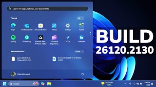 New Windows 11 Build 261202130 – New Start Menu Change New Gamepad Keyboard and Fixes Dev [upl. by Riggins289]