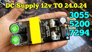 DC to dc supply 12v to 24024  3055 Transformer 5200 7294 ic सब चलेगा  Electronics Verma [upl. by Farly829]