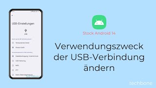 Verwendungszweck der USBVerbindung ändern Android 14 [upl. by Elrak]