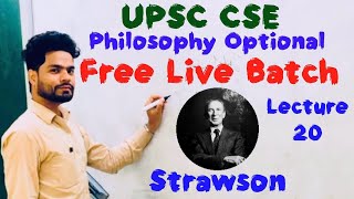 Strawson Philosophy [upl. by Namas]