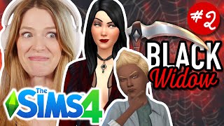 lets play the new sims expansion life amp death as a black widow challenge  part 2 [upl. by Nrublim]