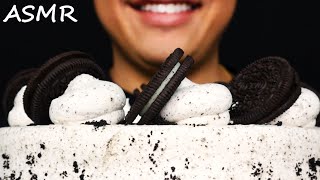 ASMR EATING WHOLE OREO CAKE BIG BITESCOLLAB WTHE HANGRY MOLE [upl. by Coben]