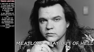 Meatloaf  Bat Out Of Hell Playlist [upl. by Yrennalf]