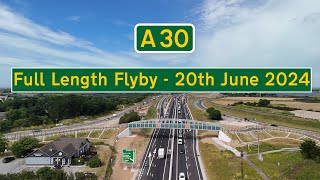 A30 Full Flyby  20th June 2024 chivvy chivertoncross carland carlandcross [upl. by Ahsinik]