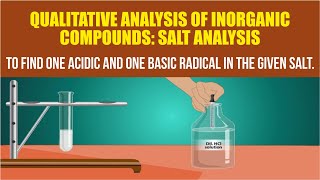 Qualitative Analysis of Inorganic compounds Salt Analysis [upl. by Adnovad219]