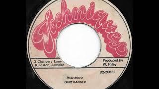 LONE RANGER ♦ Rose MarieVersion TECHNIQUES 7quot c1981 [upl. by Kcirdorb759]