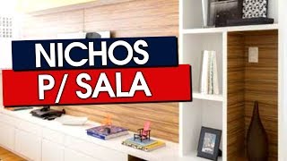 50 NICHOS PARA SALA PARA DECORAR E ORGANIZAR O CÔMODO [upl. by Nowaj]