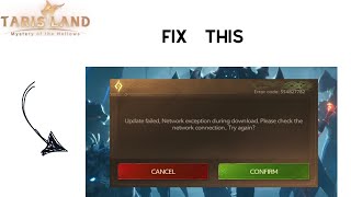 How to Fix “Update failed Network exception during download” error in TARISLAND [upl. by Valry]