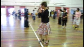 Achy Breaky Heart Line Dance Melanie Greenwood  Scalewings NZ 2008 [upl. by Elylrac735]