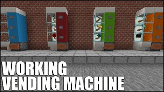 How To Build a WORKING Vending Machine in Minecraft Bedrock [upl. by Tound]