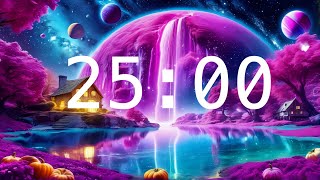 25 Minute Timer  Relaxing Music  Other Worlds Timer [upl. by Zul]