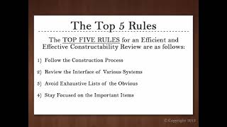 The Keys to an Effective Constructability Review [upl. by Antonino960]