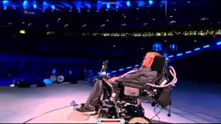 ProfStephen Hawkings words in Paralympics 2012 opening ceremony [upl. by Idolla]