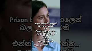 Prison brake film review sinhala  ප්‍රිශන් බ්‍රේක් සිංහලෙන් [upl. by Tiffi]