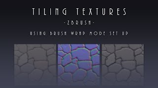 001 ZBrush TilingTextures WrapMode [upl. by Peterus]