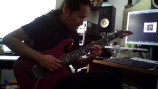 Herman Li  Quick Improvised Guitar Solo for Strings On Fire [upl. by Enelhtak821]