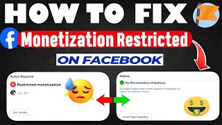 How to Fix Restricted Monetization on Facebook Page Problem 2024 NEW [upl. by Ackerley]