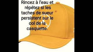 Comment enlever les taches de sueur dune casquette commentraoufbiologiste [upl. by Adiuqal]