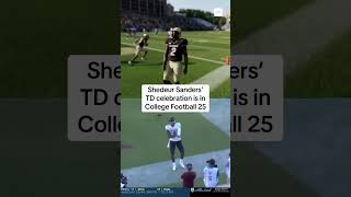 EA Sports College Football 25 gives you the FULL Shedeur Sanders experience shorts [upl. by Llennhoj485]