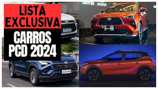 8 SUV PCD DISPONÍVEIS COM TODAS AS ISENÇÕES PARA 2024 [upl. by Bokaj]