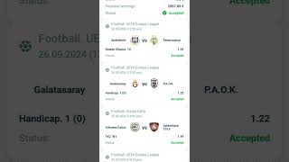 1xbet High Odd Accumulator Bet won I won 2000 euro Free Football Predation 1xbet megapari 22bet [upl. by Blayne686]