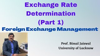 Exchange Rate Determination Part1 International Finance  Foreign Exchange Management [upl. by Ehudd820]