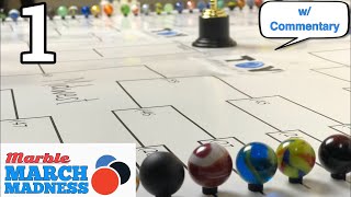 Marble March Madness 2018 Round 1 Part 1  Premier Marble Racing [upl. by Lauber]