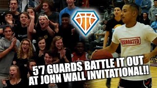 57 Julian Newman vs 57 DJ Thomas  Student Section BRINGS THE HEAT at John Wall Invitational [upl. by Tobi]