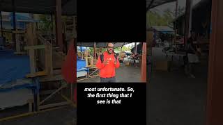 Mek Wi Talk Isat Buchanan touring Market in Port Antonio [upl. by Ettenim]