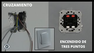 💥Como CONECTAR llave de CRUZAMIENTO encendido de 3 PUNTOS 🏠Reformando mi casa❗❗ [upl. by Edholm]