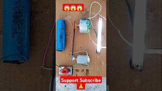 Free Electricity • DC Motor Generator  dcmotor youtubeshorts dcmotorproject [upl. by Johst]