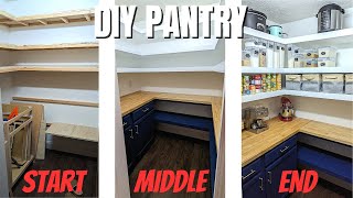 DIY Pantry Makeover  Organize Modern Storage amp Ideas [upl. by Platt421]