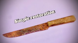 Simple knife restoration  simple restoration  Awesome work [upl. by Nalod653]