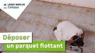 Comment déposer un parquet flottant  Leroy Merlin [upl. by Atteuqcaj]