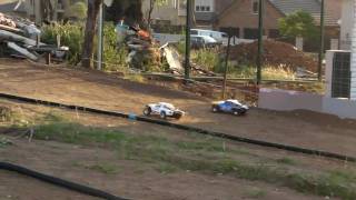 Traxxas Slash VXL 4x4 VS Slash 2WD on Dirt Oval Part 2 [upl. by Avis]