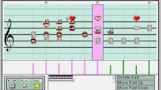 Nom nom nom nom nom nom nom Parry Gripp in Mario Paint Composer [upl. by Hawkins262]