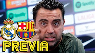 RUEDA PRENSA XAVI REAL MADRID v FC BARCELONA [upl. by Zohara577]