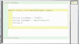 Concatenation of Strings in Java [upl. by Odanref]