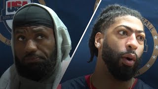 LeBron and Anthony Davis on Serbia game Its time to go [upl. by Munson550]