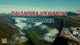 DALSNIBBA VIEWPOINT quotGEIRANGER  NORWAYquot قمم الجبال النرويجية الشاهقة في جيرانجر  DALSNIBBANORGE [upl. by Simonette]